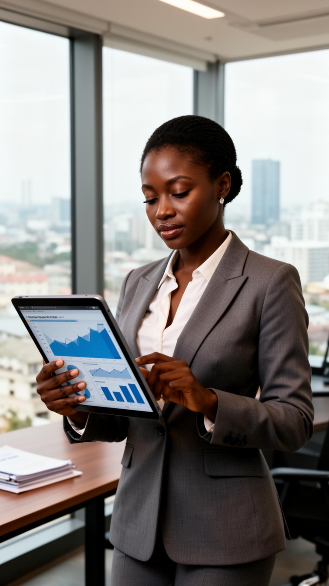 Propriétaire de flotte consultant son tableau de bord